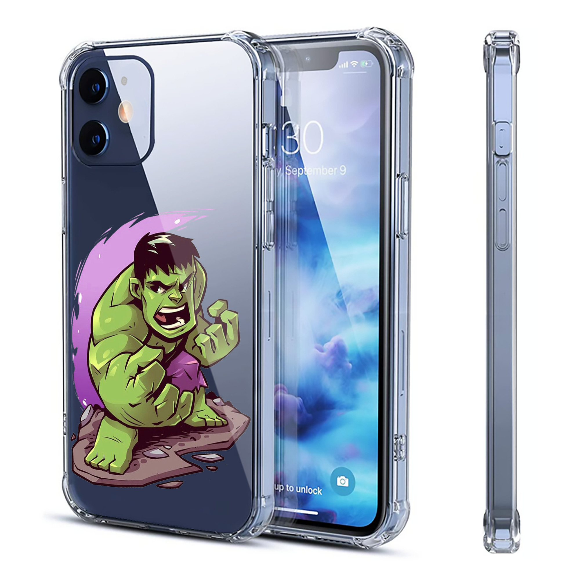 （画像用） アベンジャーズ The Avengers 【iPhone 12シリーズ対応】透明スマホケース（クリアソフトケース）